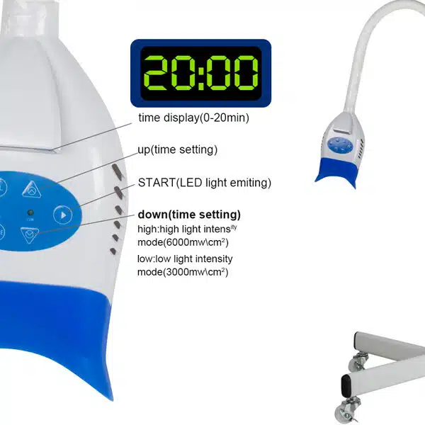 10 led blue professional teeth whitening lamp