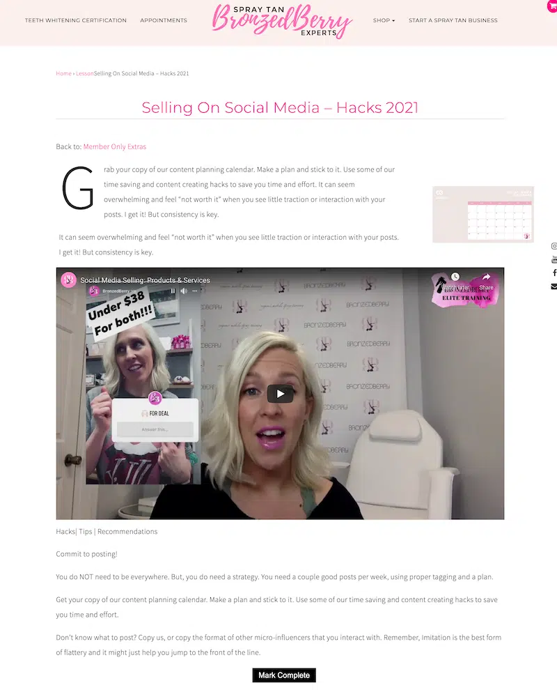 social media hacks for spray tanners
