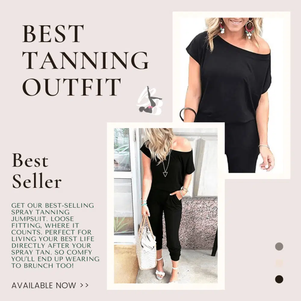 best spray tan outfit jumpsuit