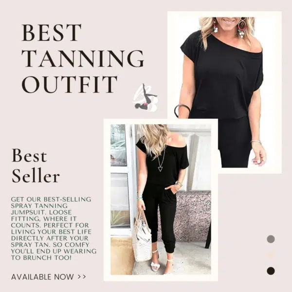 best spray tan outfit jumpsuit
